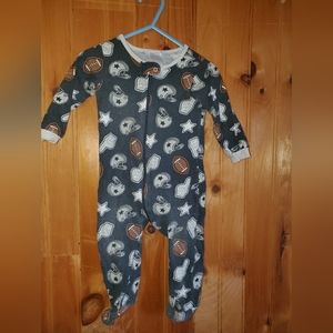Baby Boy's Sport Print Footie Pajamas